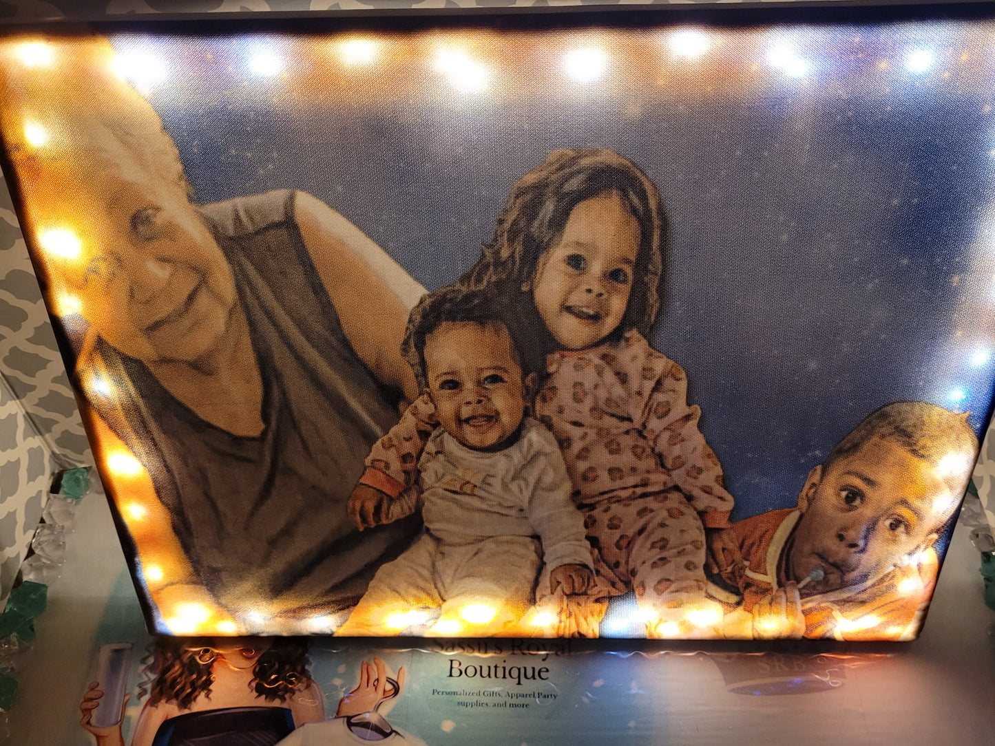 Paint style Wrap canvas- designed image