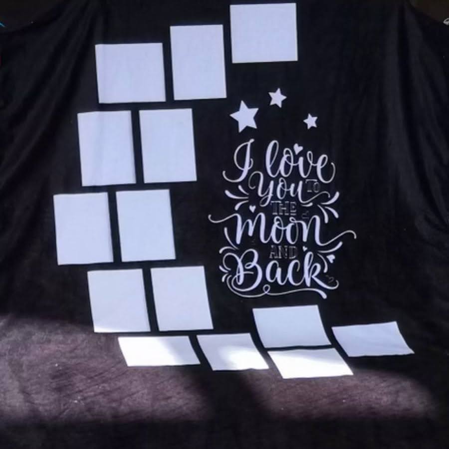Love you to the moon & Back Blanket & pillows