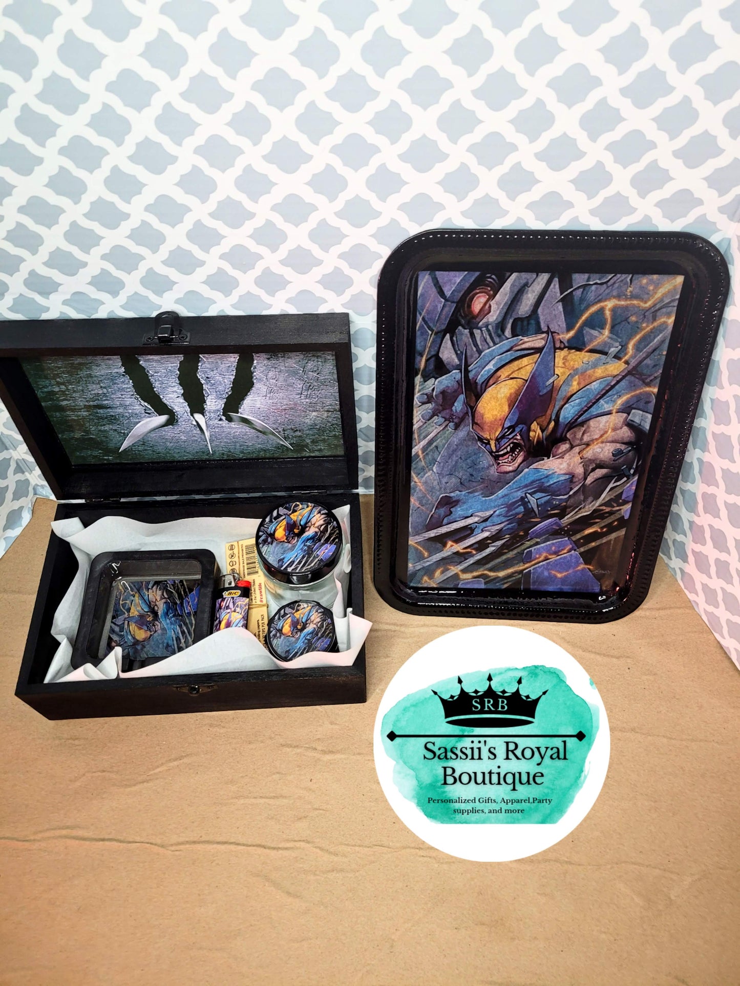 Wolverine inspired Stash box set- regular tray