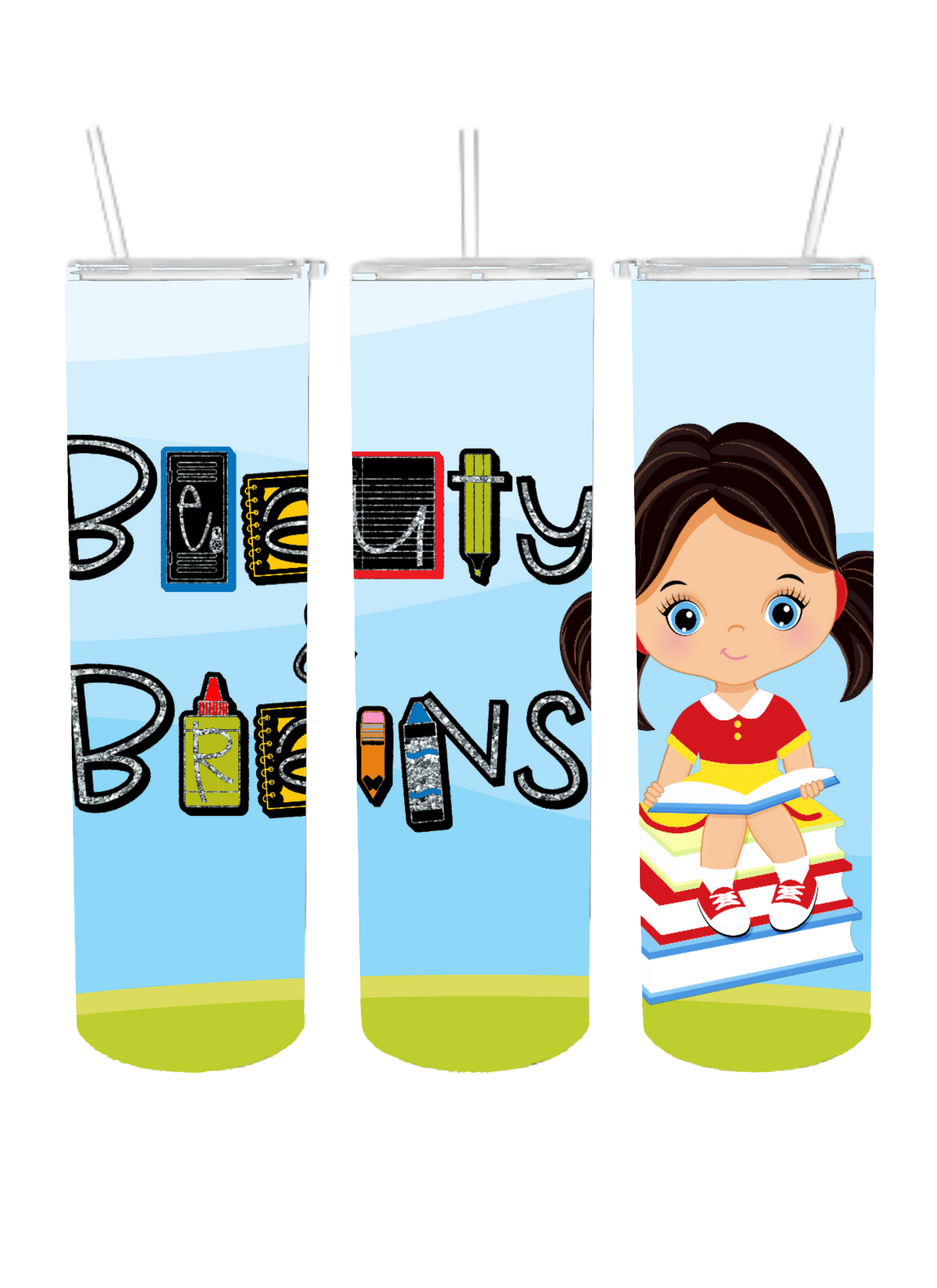 Beauty & Brains- Pigtails Backpack set