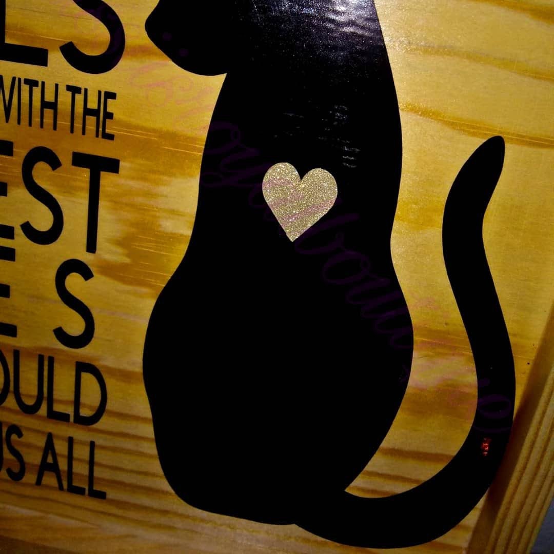 Cat Lover- Cat memorial wood sign