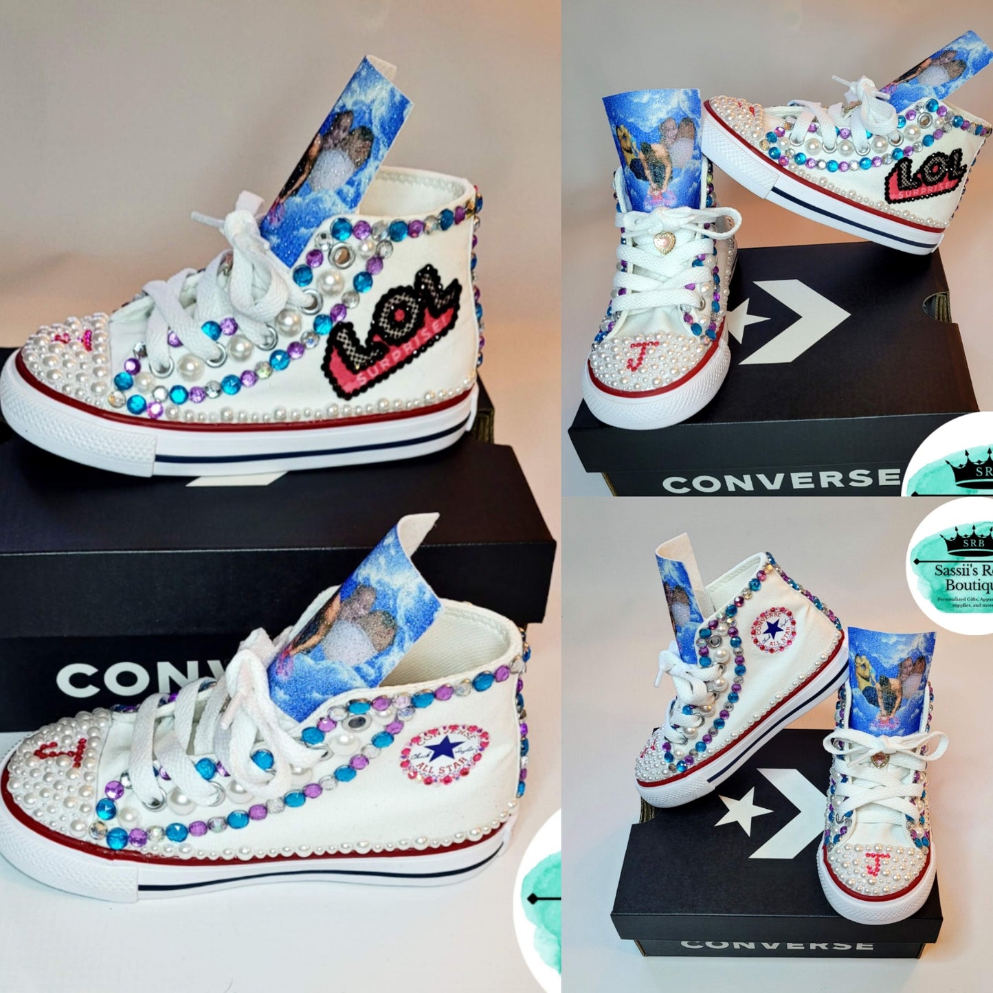 Custom bling converse