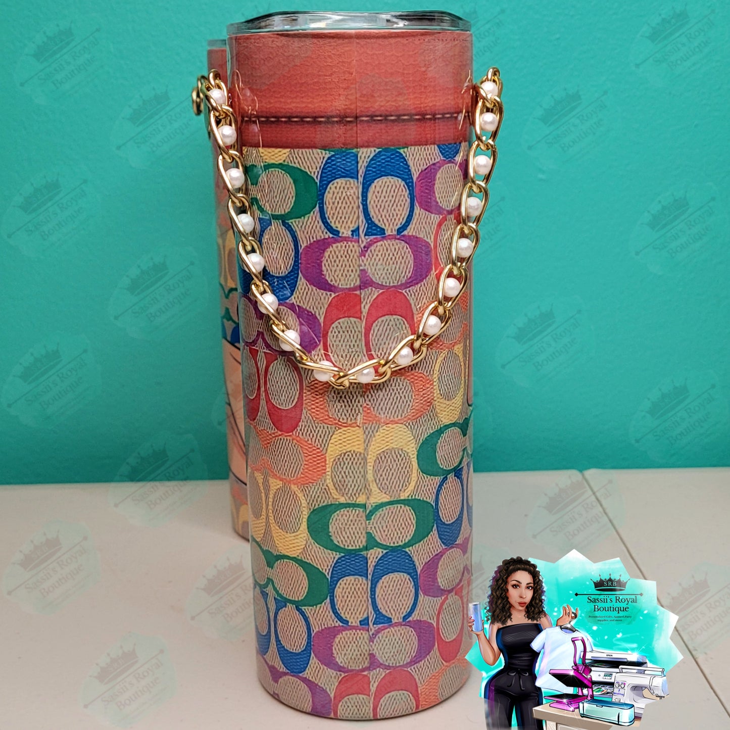 Luxury purse tumbler cup