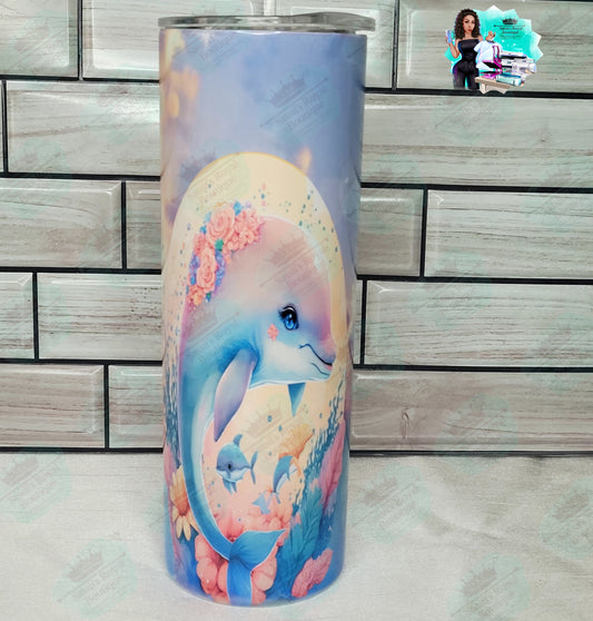 Dolphin 20oz tumbler cup