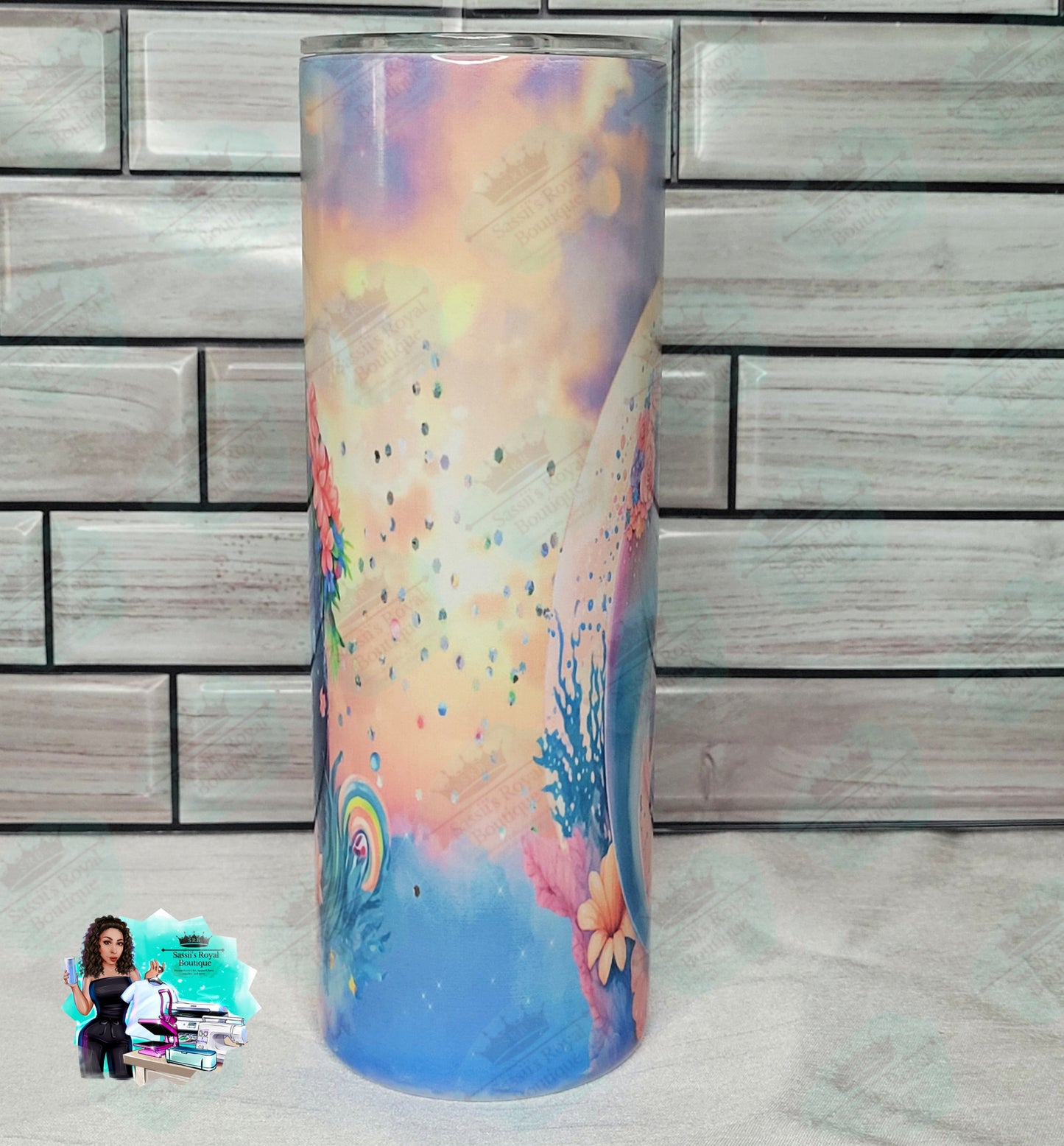 Dolphin 20oz tumbler cup