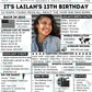 The Birthday Times- Print outs (12 sheets)