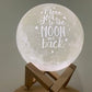 Photo engraved moon lamp- Front and back