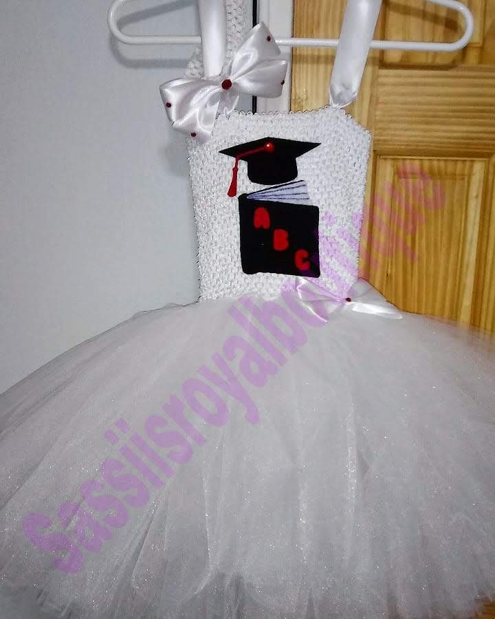Graduation tutu dress W/ head band