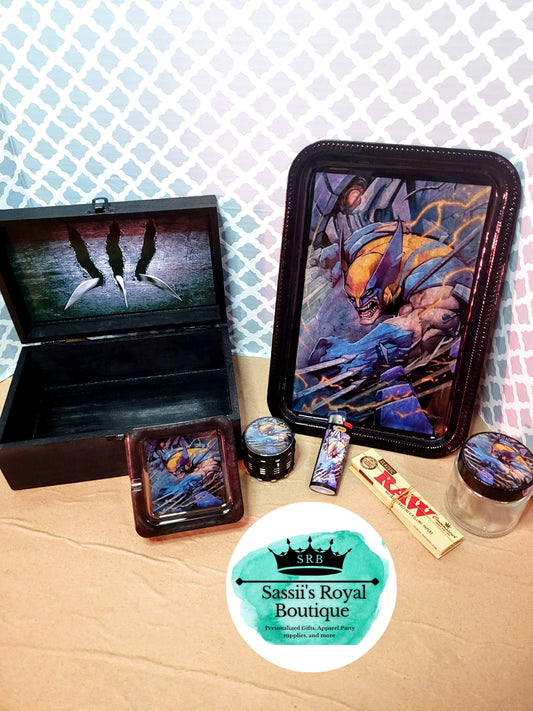 Wolverine inspired Stash box set- regular tray