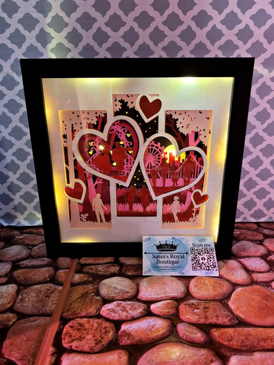 Light up shadow box