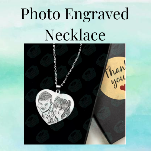 Photo engraved necklaces