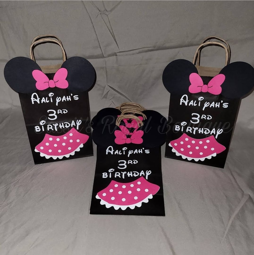 Mouse girl Favor bags- (12)