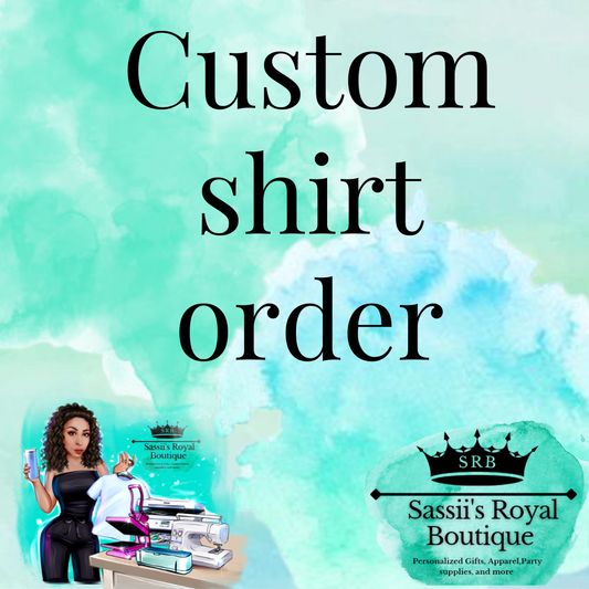 Custom Shirt Order form