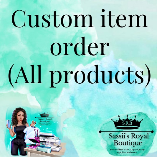 Custom item order form-DO NOT ADD TO CART