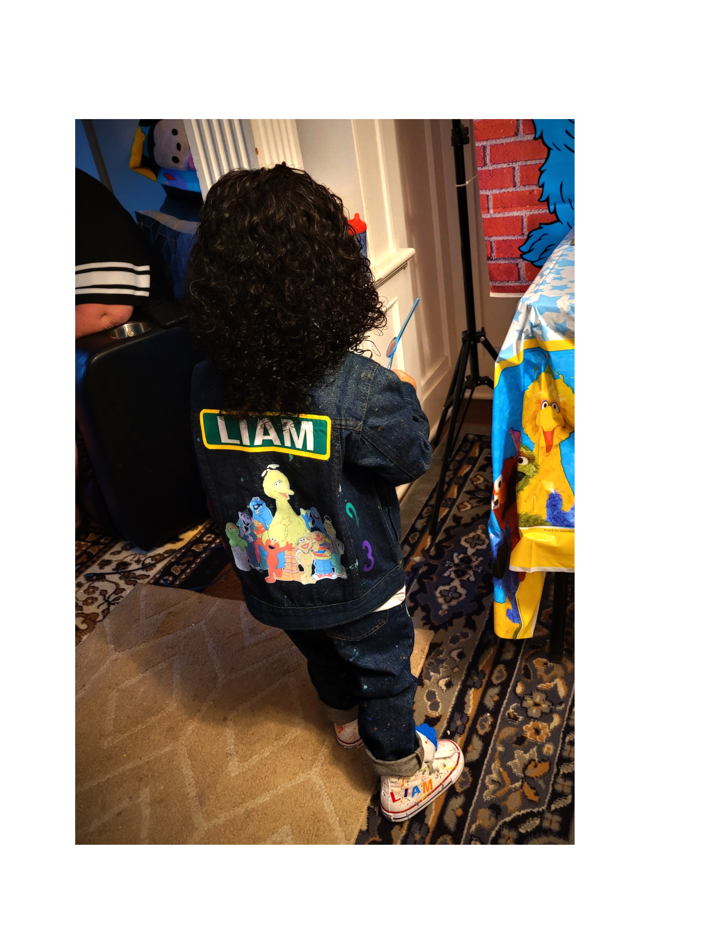 Sesame Street inspired Jean Set- Glow in the Dark