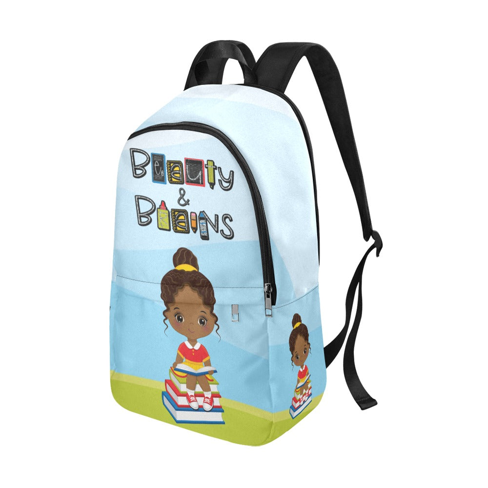 Beauty & Brains-Bun Backpack Set