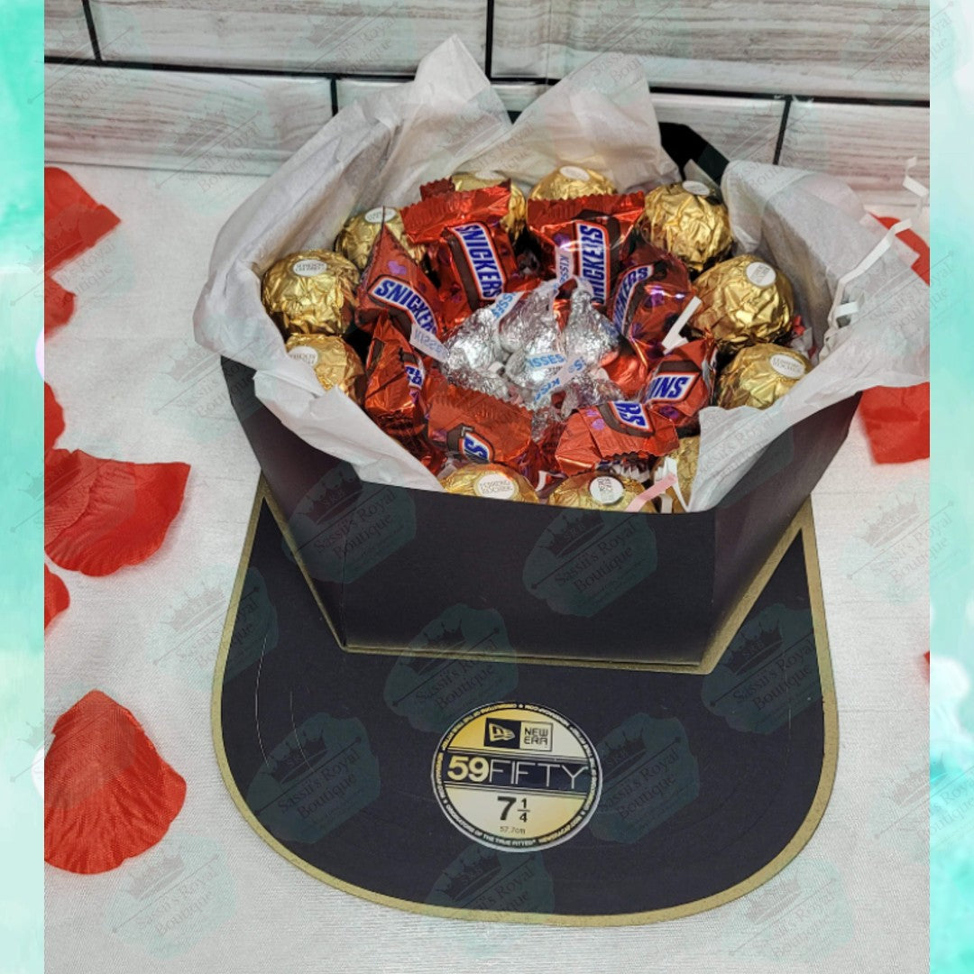 Fitted Cap Gift box- Candy Filled