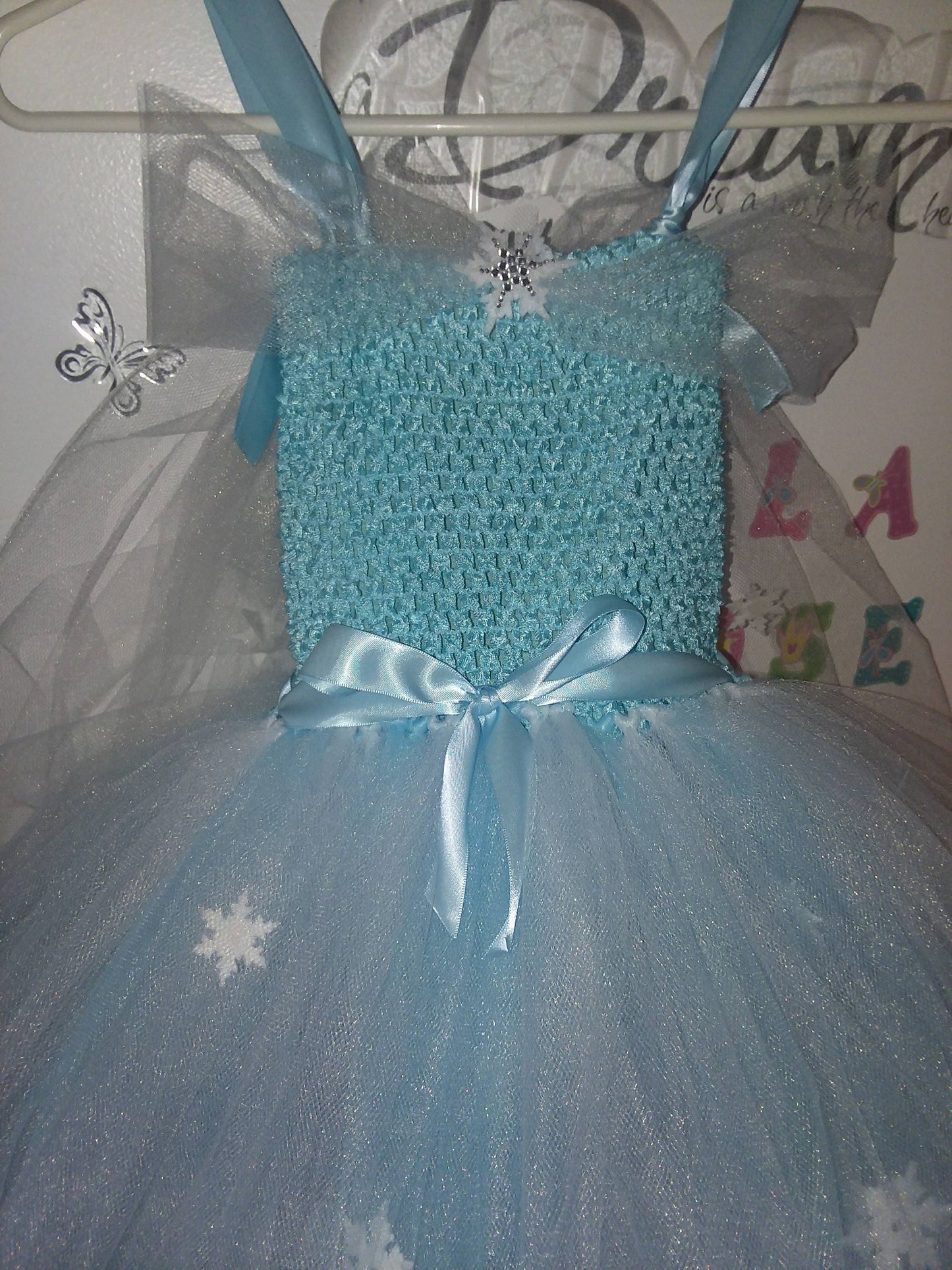 Handmade Frozen Elsa inspired tutu dress