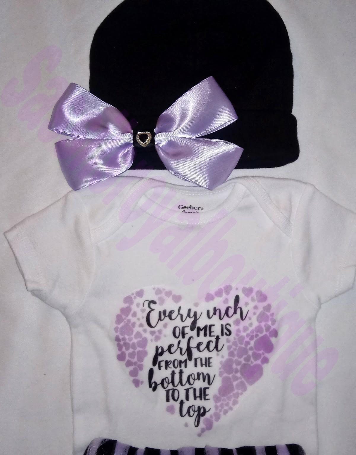 Every inch of me is perfect baby tutu 4 piece set