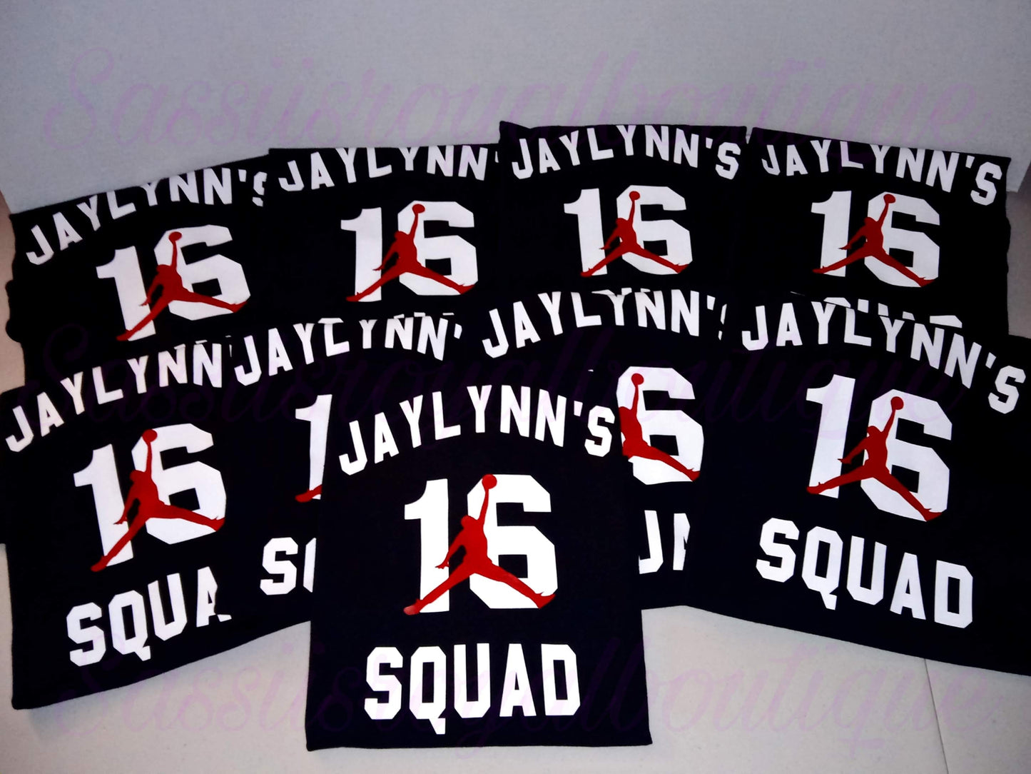 Jumpman birthday squad shirt- Front & Back