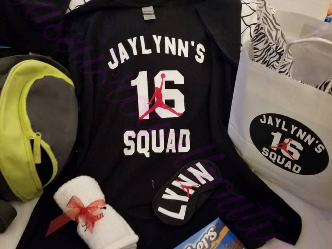 Jumpman birthday squad shirt- Front & Back