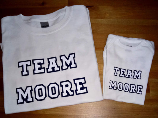 Team siblings personalized shirt- SET of 2 or more