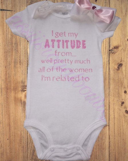 I get my Attitude from...- Bodysuit & headband