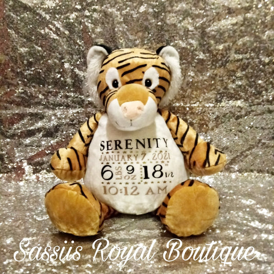 Birth Announcement Tiger- Unisex