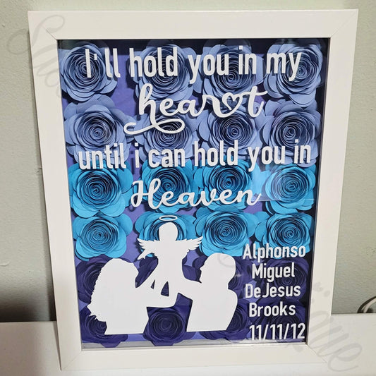 Personalize Infant Loss Memorial shadow box