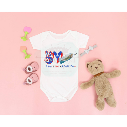 Love Peace Puerto Rico Shirt- Baby/ Toddler/ Youth